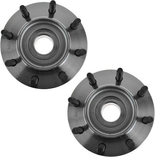 TRQ 2 Piece Front Wheel Bearing & Hub Assembly Set for Dodge
