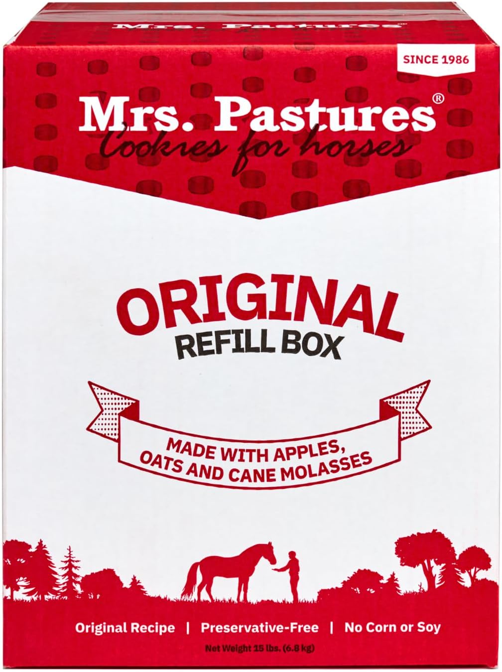 Mrs Pastures Cookies for Horses - All Natural Treats 15lb Box