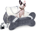 Dog Car Seat for Small Dogs and Cats - Booster Seat with Leash