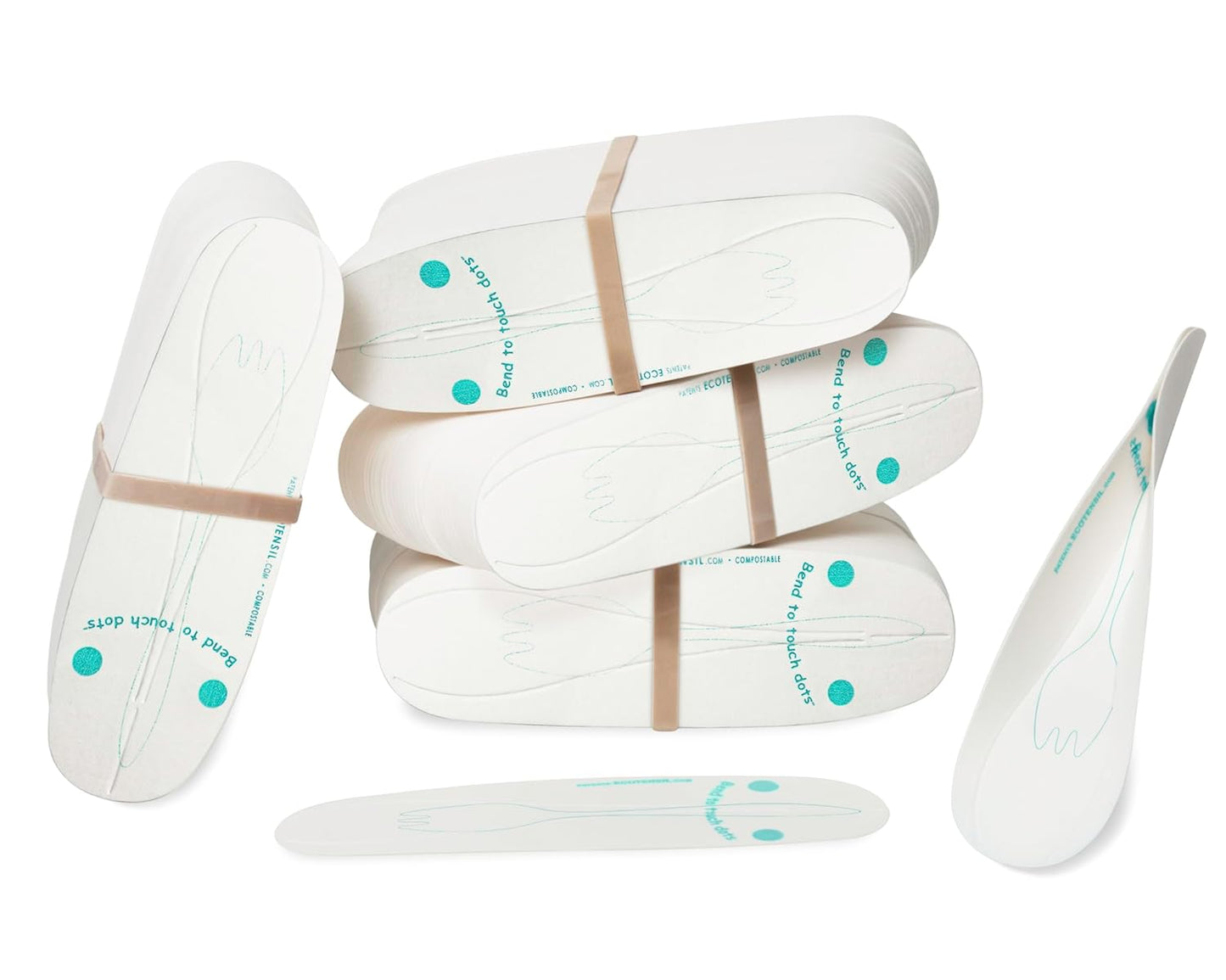 EcoTensil Disposable Paper Sampling Spoons for Labs - 416 Pack