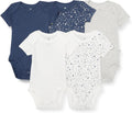 Short Sleeve Bodysuits 5-Pack - Soft 100% Organic Cotton HonestBaby