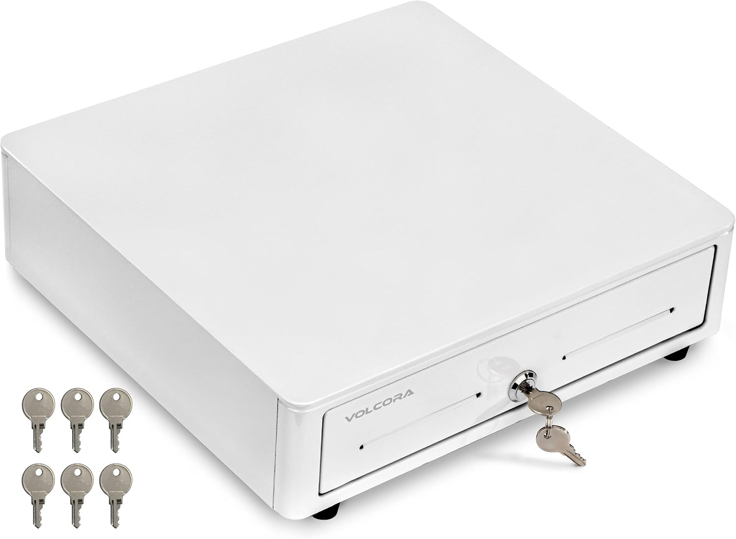 Volcora Cash Register Drawer for POS System with Round Corners