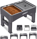 UPSKY 3-in-1 Elevated Dog Bowls Slow Feeder - Adjustable Height