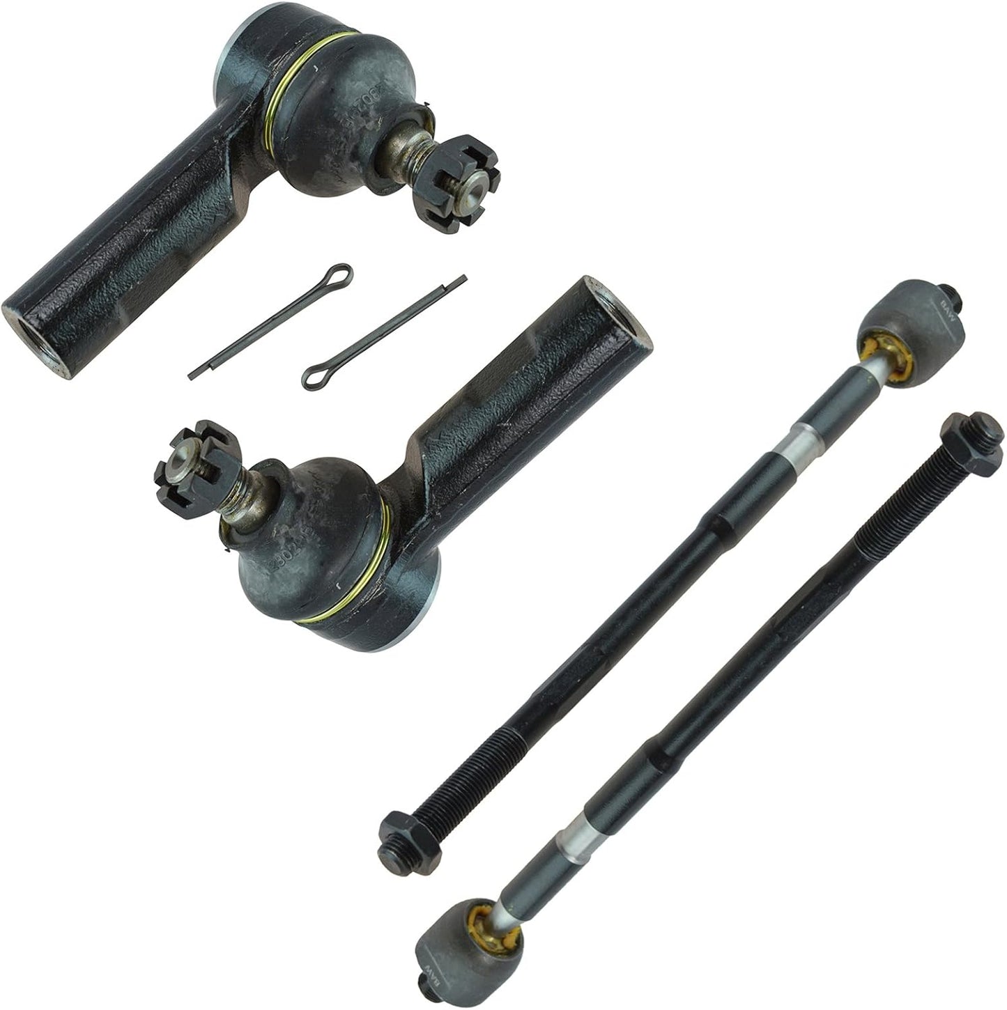 TRQ Front Tie Rod Set for 2007-2013 Suzuki SX4 - Direct Fit