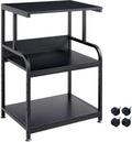 Printer Stand 3 Tier Table with Adjustable Shelf - Compact Office Cart