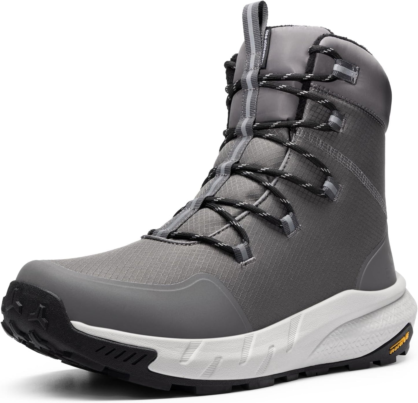 NORTIV 8 Men's Wide Winter Boots for Snow and Ice Comfort