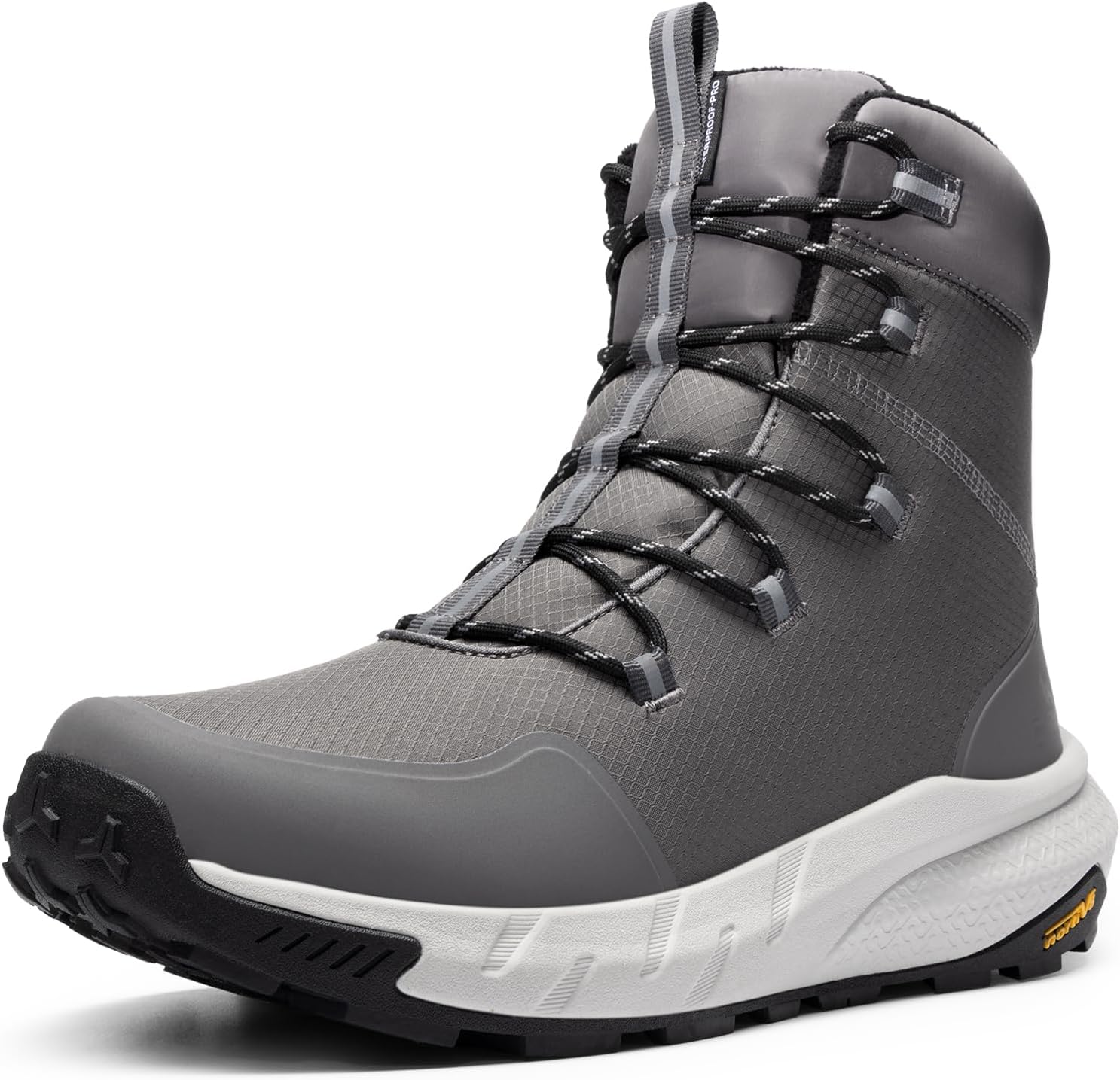 NORTIV 8 Men's Wide Winter Boots for Snow and Ice Comfort