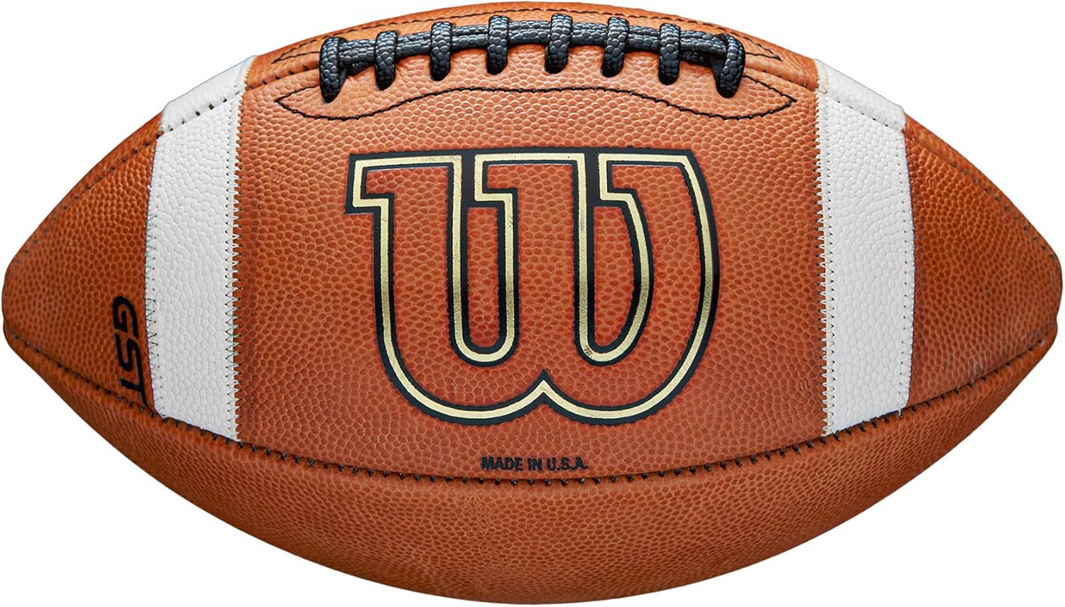 Wilson GST1003 Leather Game Football - Official Size, Tan Color