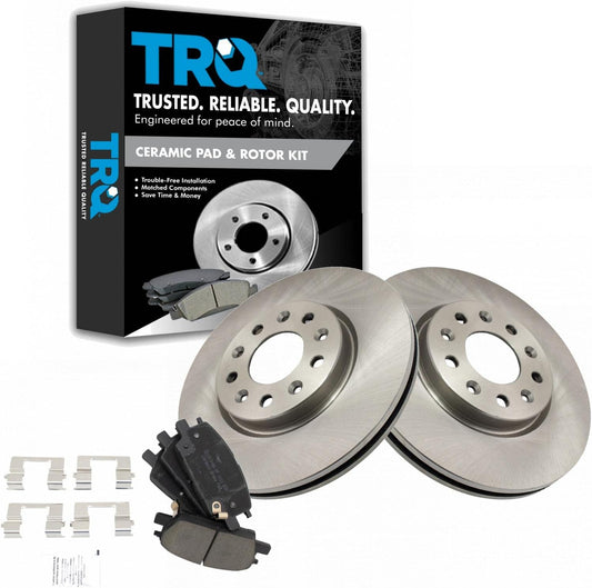 TRQ Front Brake Pad & Rotor Kit for Buick LaCrosse & More