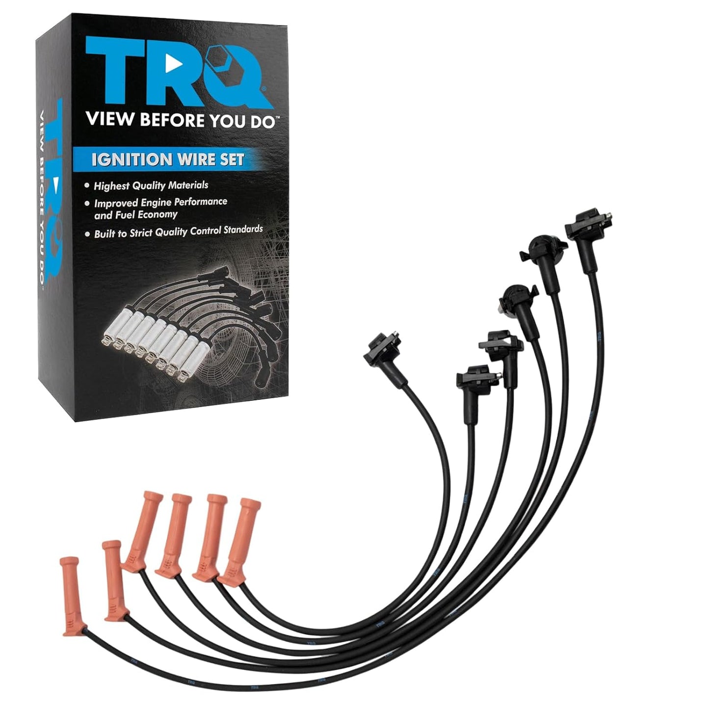 TRQ Ignition Engine Spark Plug Wire Kit for Ford Explorer Sport