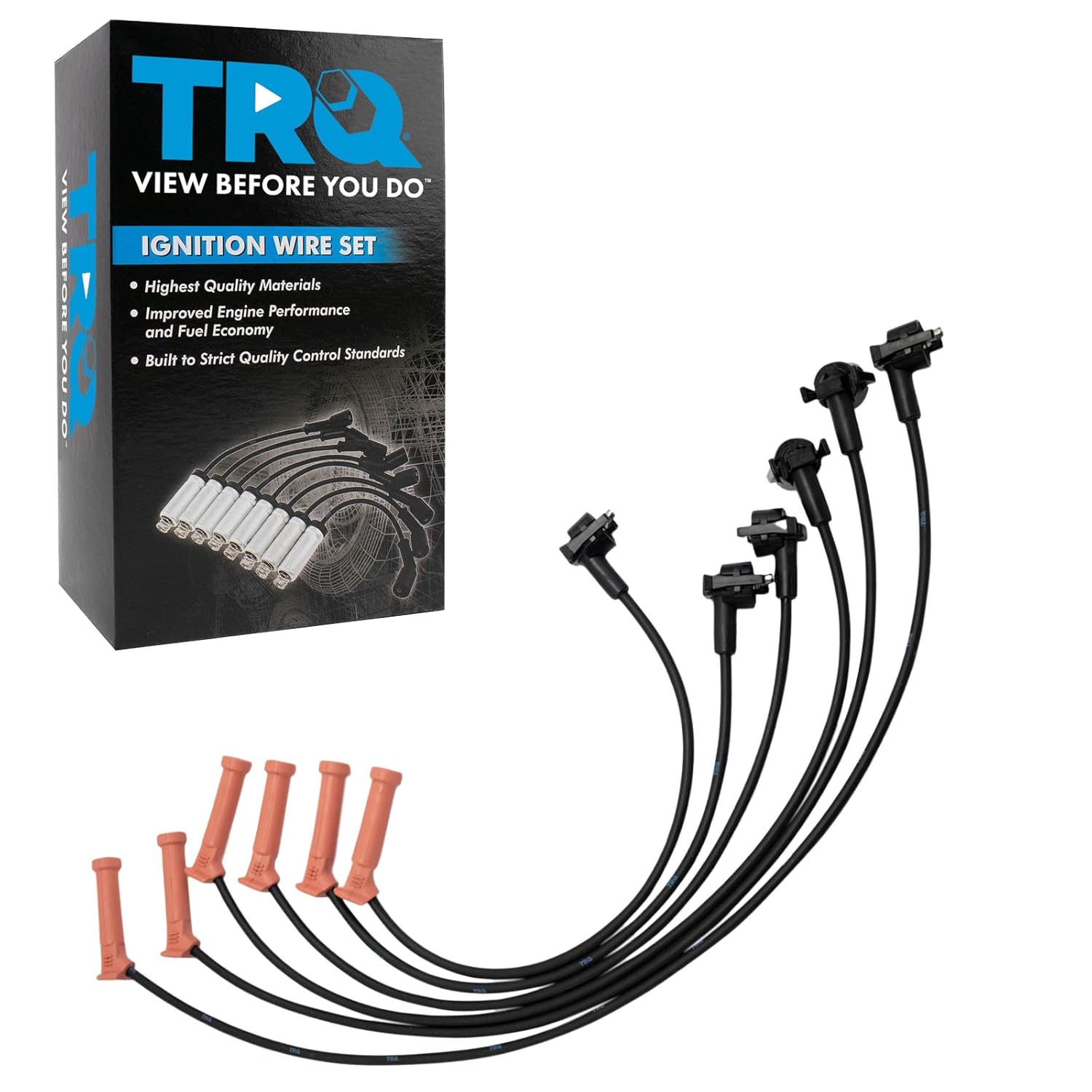 TRQ Ignition Engine Spark Plug Wire Kit for Ford Explorer Sport