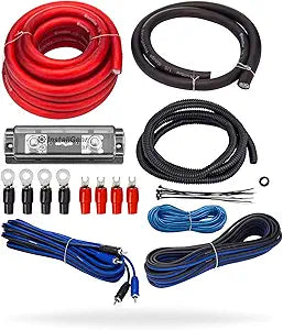 InstallGear 1/0 Gauge Amp Wiring Kit for Superior Sound Quality