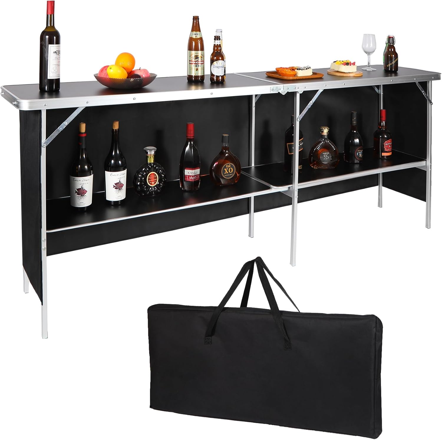 REDCAMP Portable Bar Table for Events, Parties, and Camping