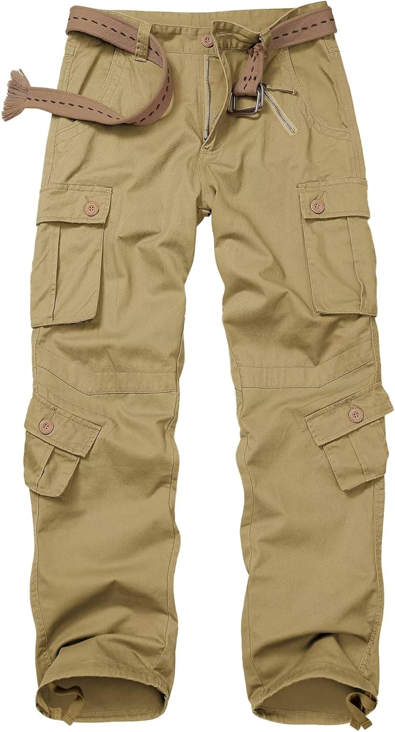 Womens Cargo Pants with Pockets for Outdoor Casual Activities