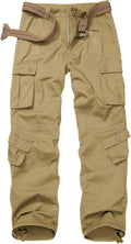 Men's Wild Cargo Pants Ripstop Camo - 8-Pocket Work & Hiking