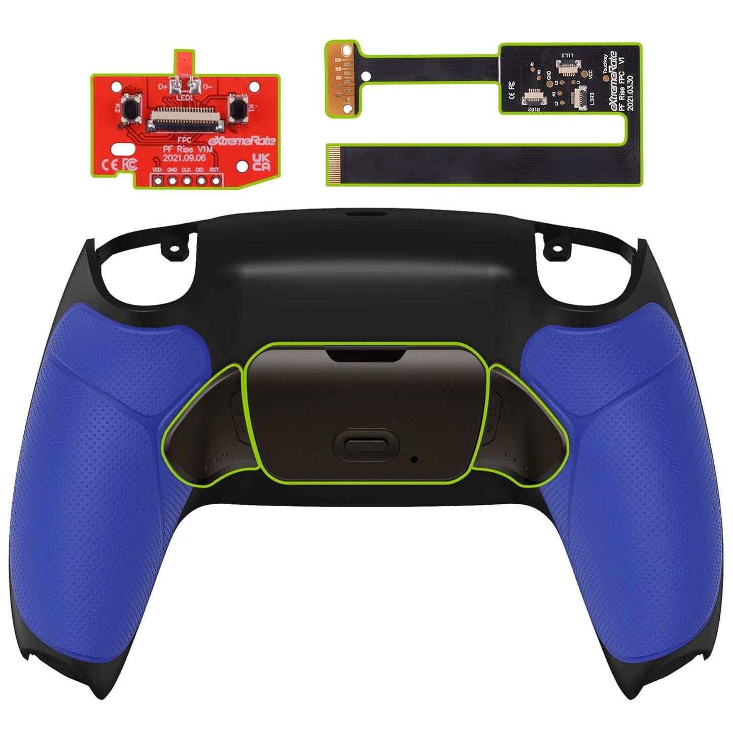 eXtremeRate Blue Real Metal Buttons Remap Kit for PS5 Controller