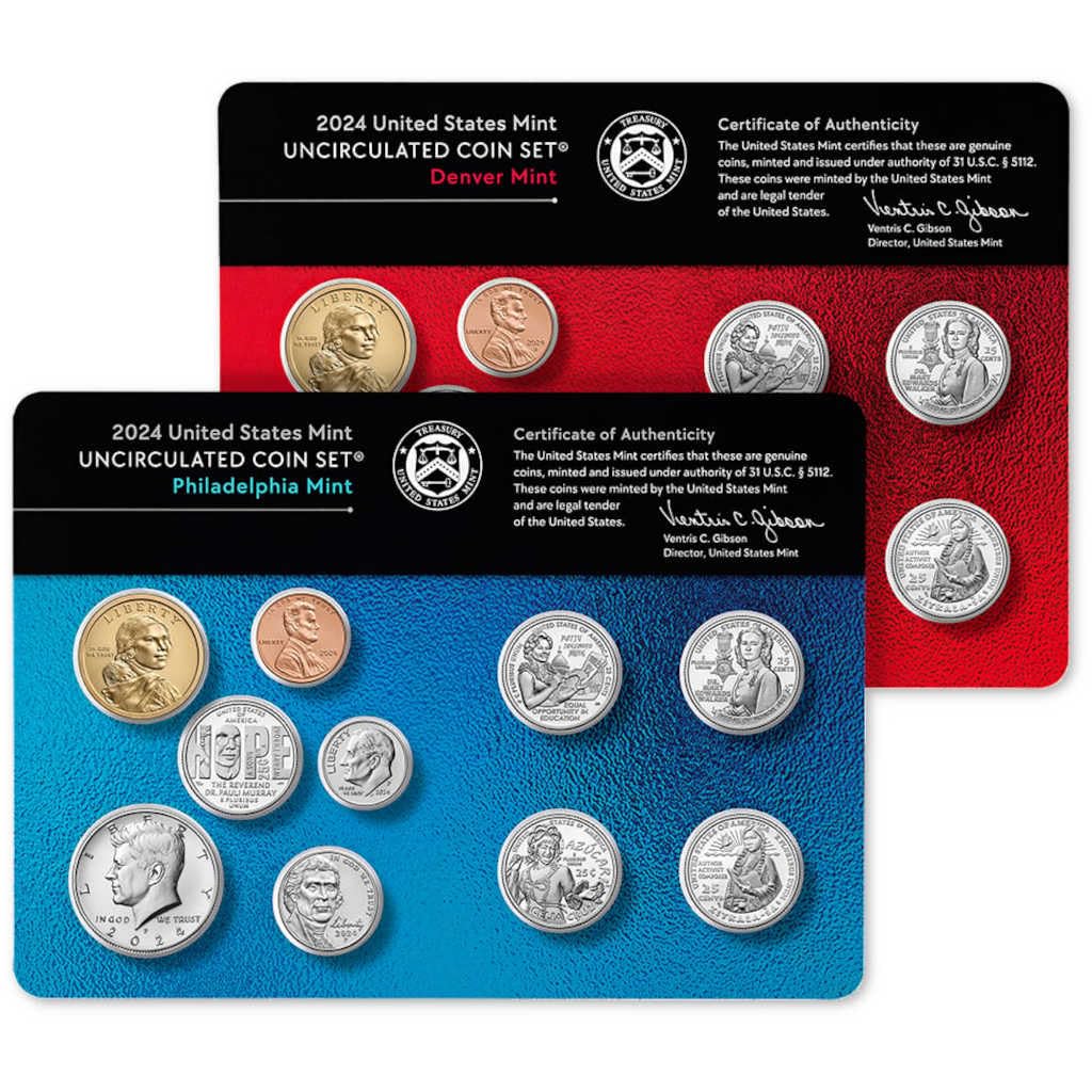2024 Uncirculated Coin Set with Government Packaging and COA