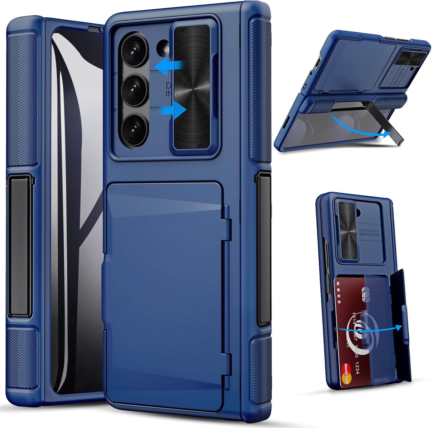 GBEE Kickstand Case for Samsung Galaxy Z Fold 5 with Card Holder