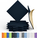 12 Pack Dark Blue Acoustic Panels 12x12x0.4 in - Noise Reduction