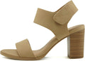 Soda Wait-A Women Open Round Toe Chunky Heel Sandals (Style 2MJ6)