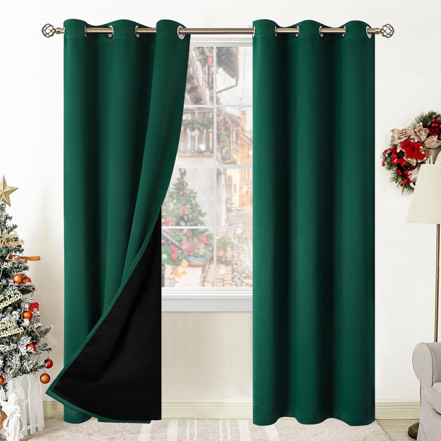 BGment Thermal Insulated Blackout Curtains for Bedroom 42x84