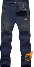 MAGCOMSEN Men's Winter Snow Pants Fleece Lined Water Resistant - Warm