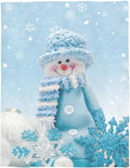 Vandarllin Christmas Snowman Throw Blanket 40x60in - Cozy Holiday