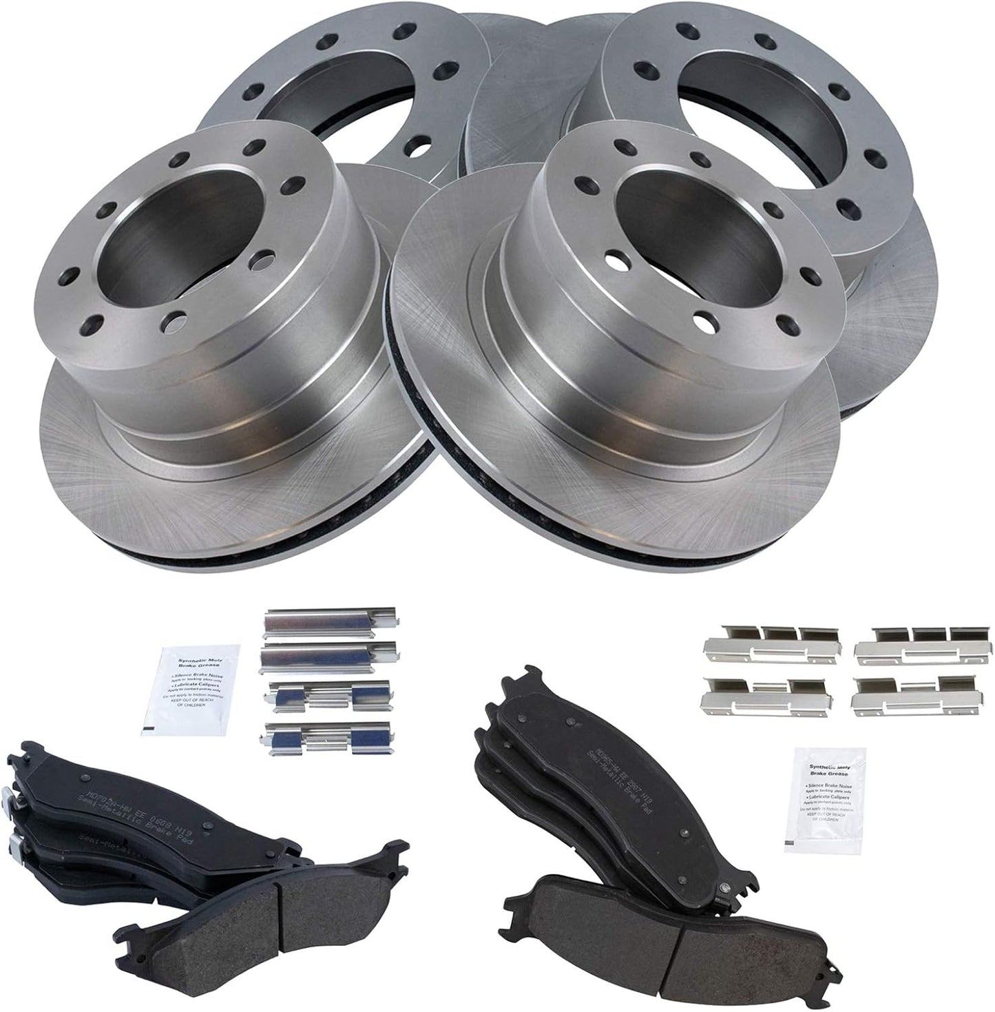 TRQ Brake Pad & Rotor Kit for 2006-2008 Dodge Ram 1500