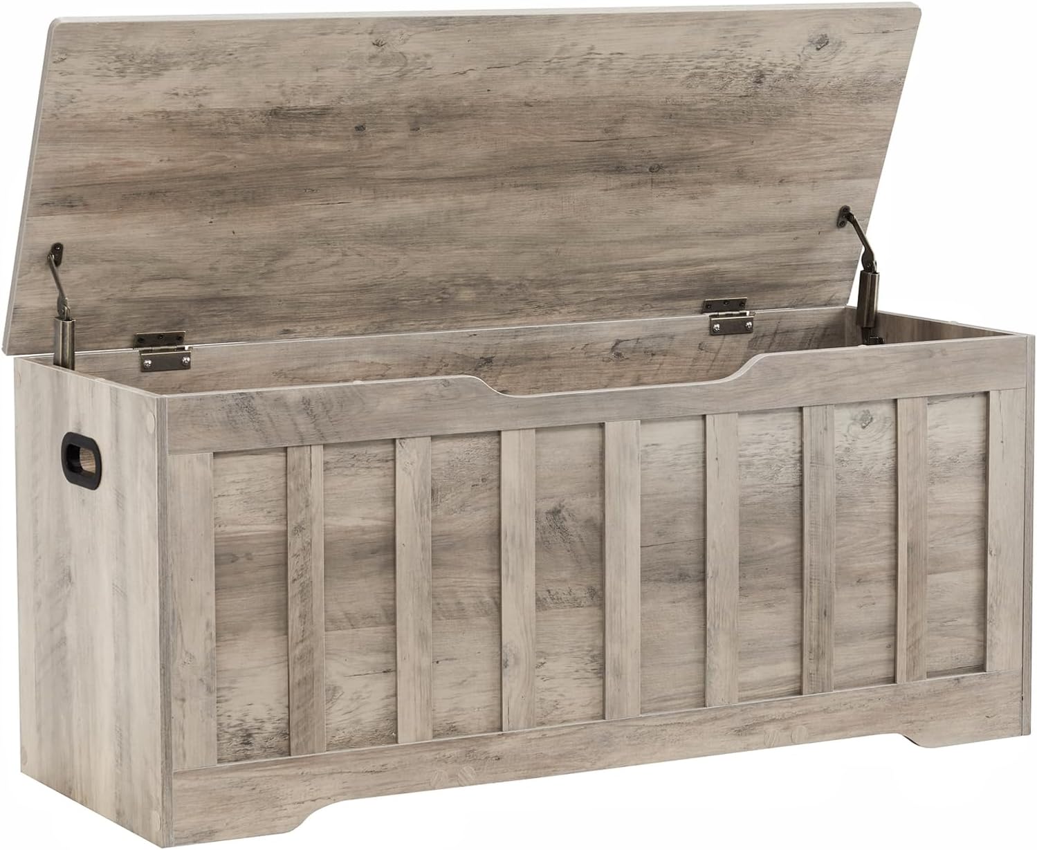 Extra Large Wooden Storage Chest with Safety Hinges for Home