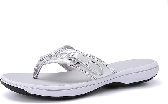 DOGDAN Women's Flip Flops Thong Cushion Sandals for Comfort