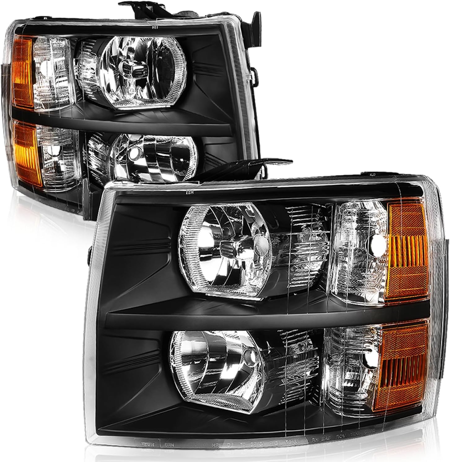 Auto Dynasty Headlights Assembly for 2007-2014 Chevy Silverado