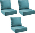 Outdoor Cushion Set 24x24x6 in Patio Cushions - Comfortable Support