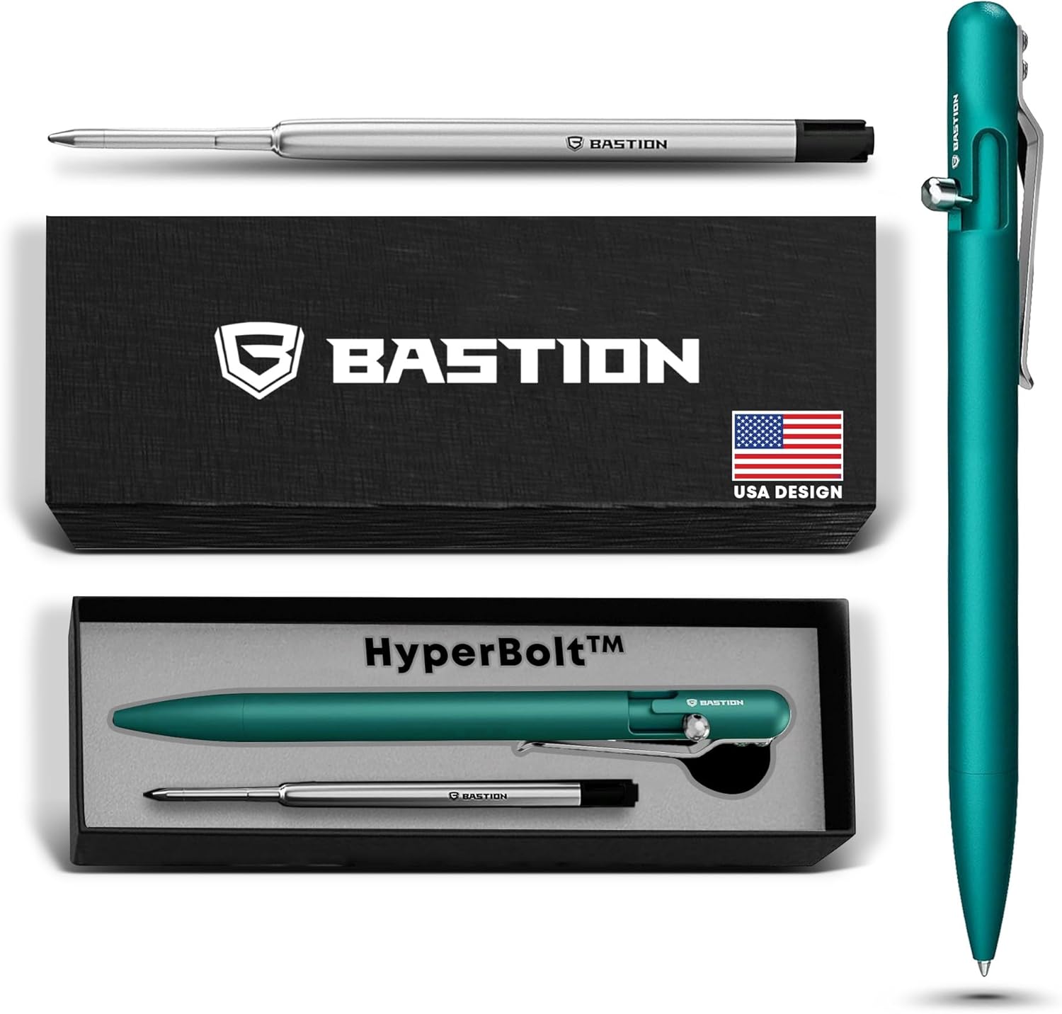 BASTION Luxury Slim Bolt Action Pen for Everyday Use and Gifts
