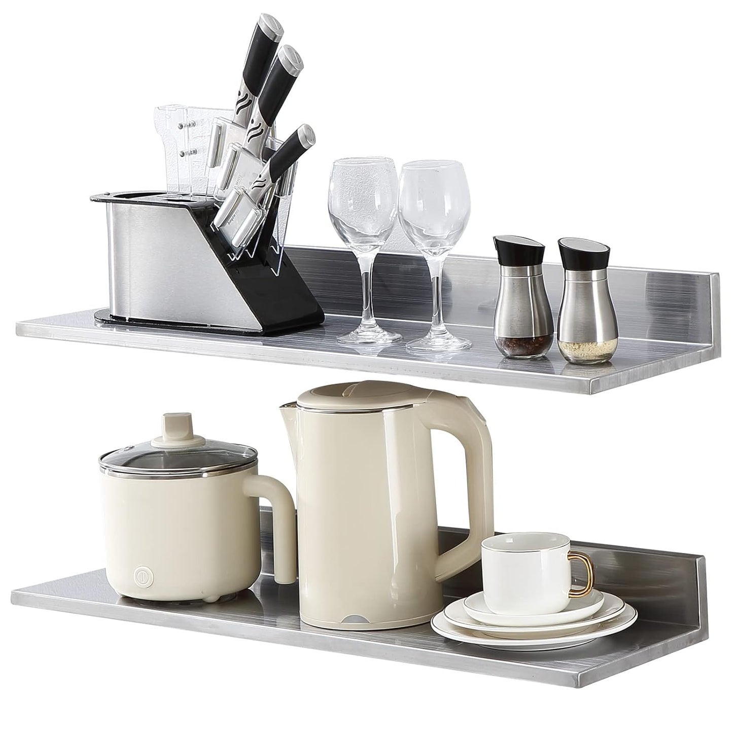 VEVOR 8.6in x 30in Stainless Steel Shelf - Heavy Duty Storage