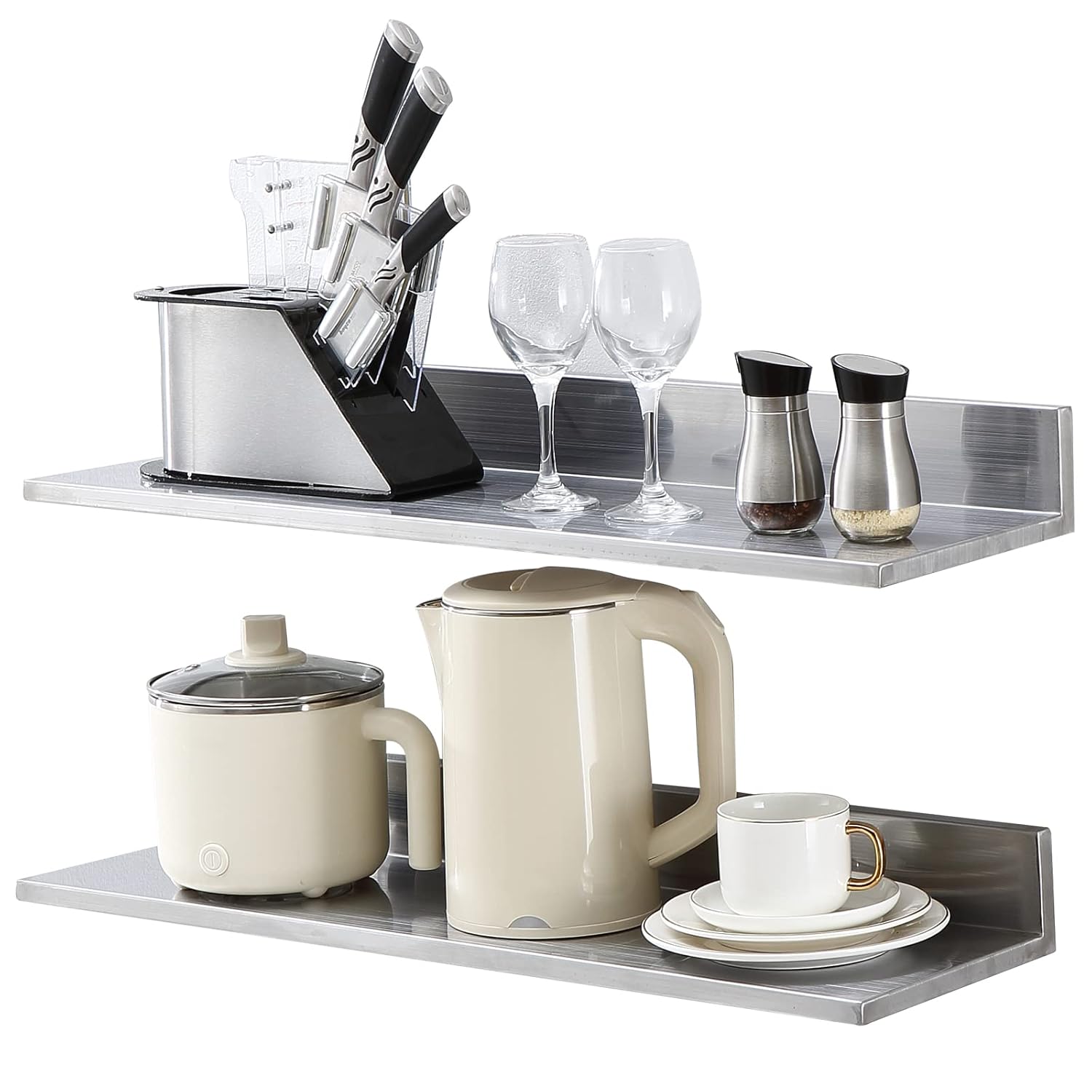 VEVOR 8.6in x 30in Stainless Steel Shelf - Heavy Duty Storage