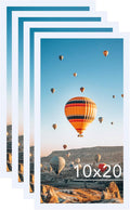 JCJMY 10x20 Picture Frame Set of 4 White for Wall Hanging