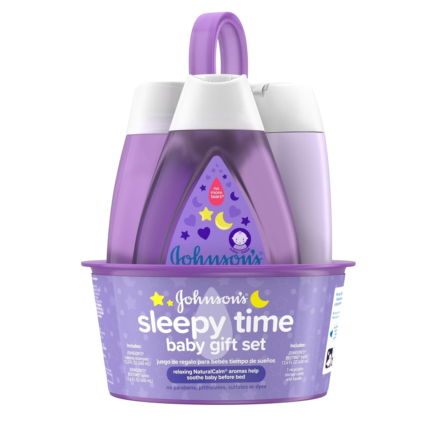 Johnson's Bedtime Baby Gift Set - NaturalCalm Aromas, Hypoallergenic & Paraben-Free