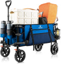 Collapsible Foldable Wagon 130L - Large Capacity Cart for Outdoor Use