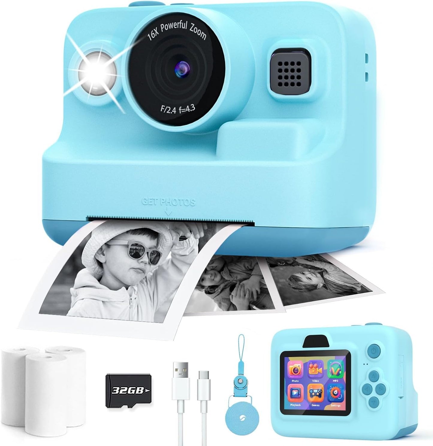 Instant Print Kids Camera - Perfect Gift for Girls & Boys! 