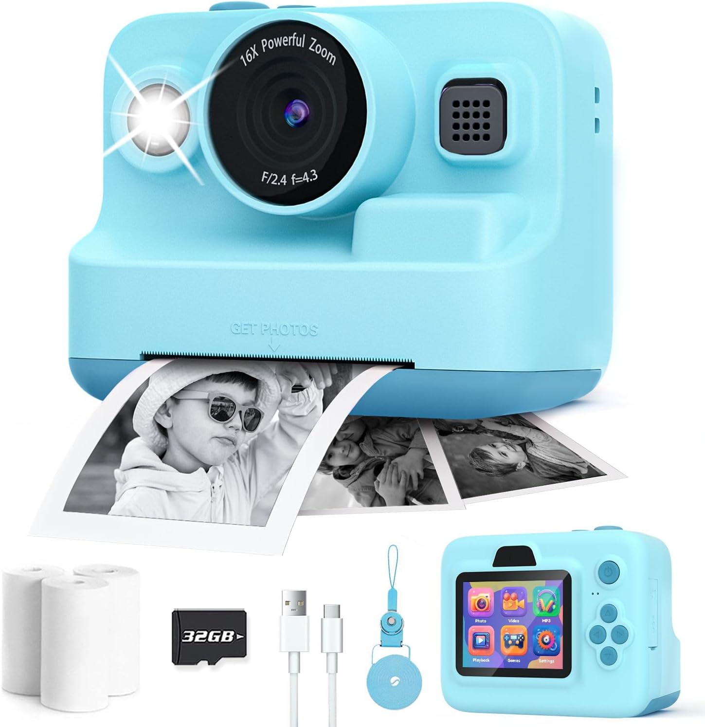 Instant Print Kids Camera - Perfect Gift for Girls & Boys! 