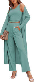 Ekouaer Women's 3 Piece Lounge Set for Stylish Comfort