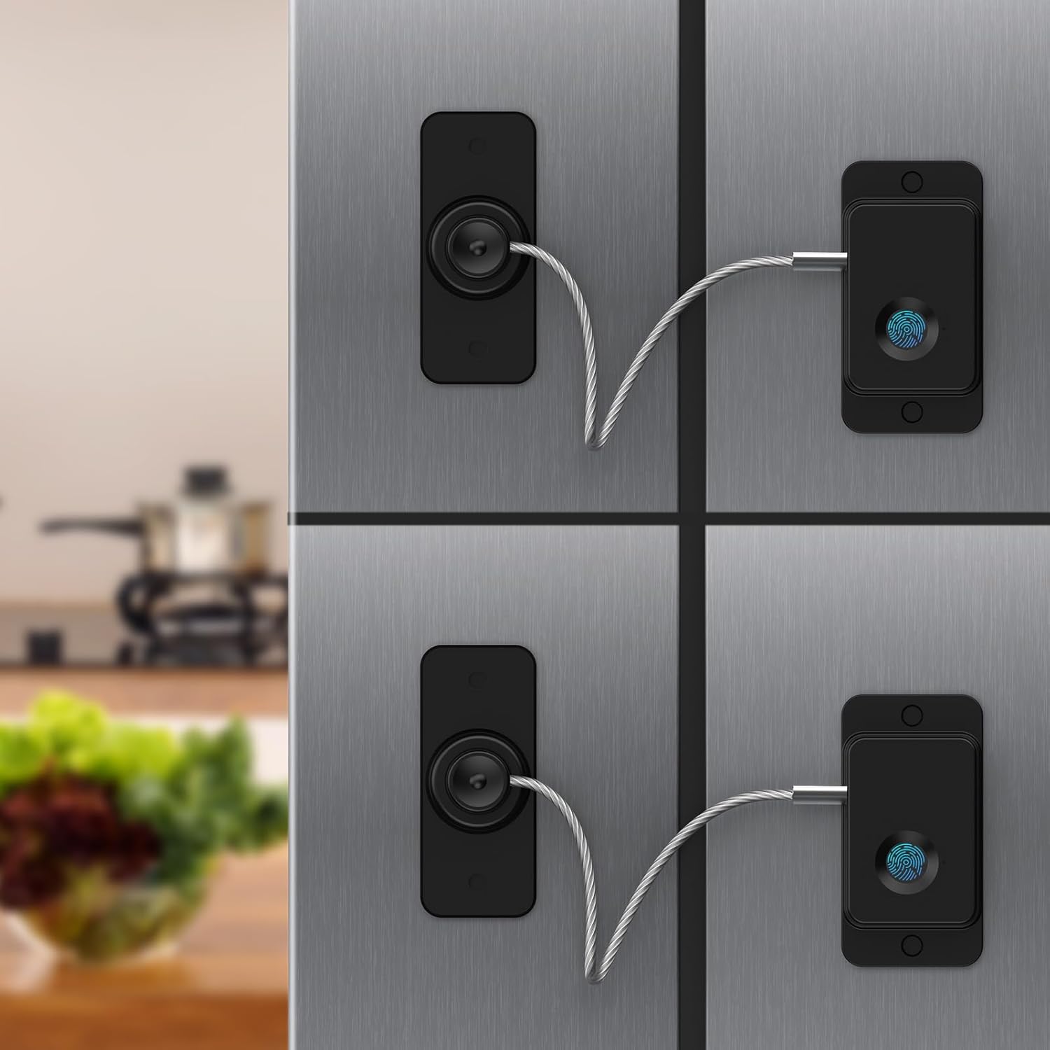 Fingerprint Fridge Lock - Smart Biometric Security for Home