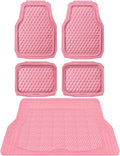 Car Floor Mats & Cargo Liner - Heavy Duty Pink All-Weather Protection