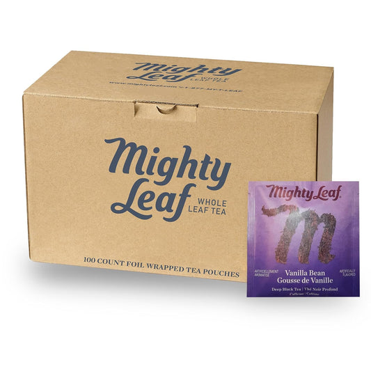 Mighty Leaf Vanilla Bean Tea Pouches for Luxurious Flavor