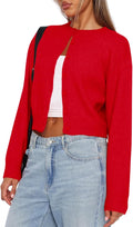 Stylish Cropped Cardigan Sweaters for Women - Y2K Fashion