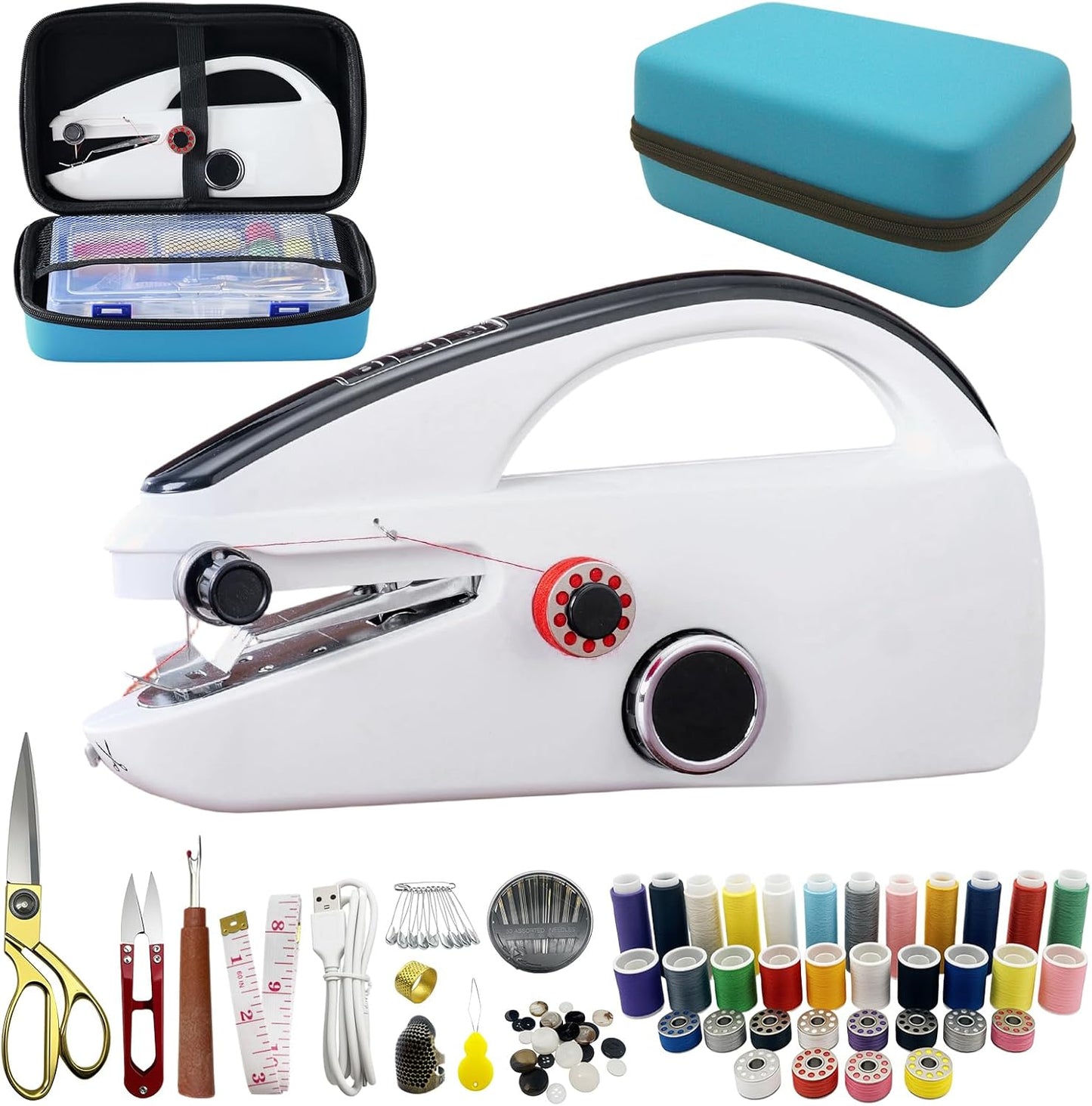 Handheld Sewing Machine Heavy Duty with 110-Piece Kit