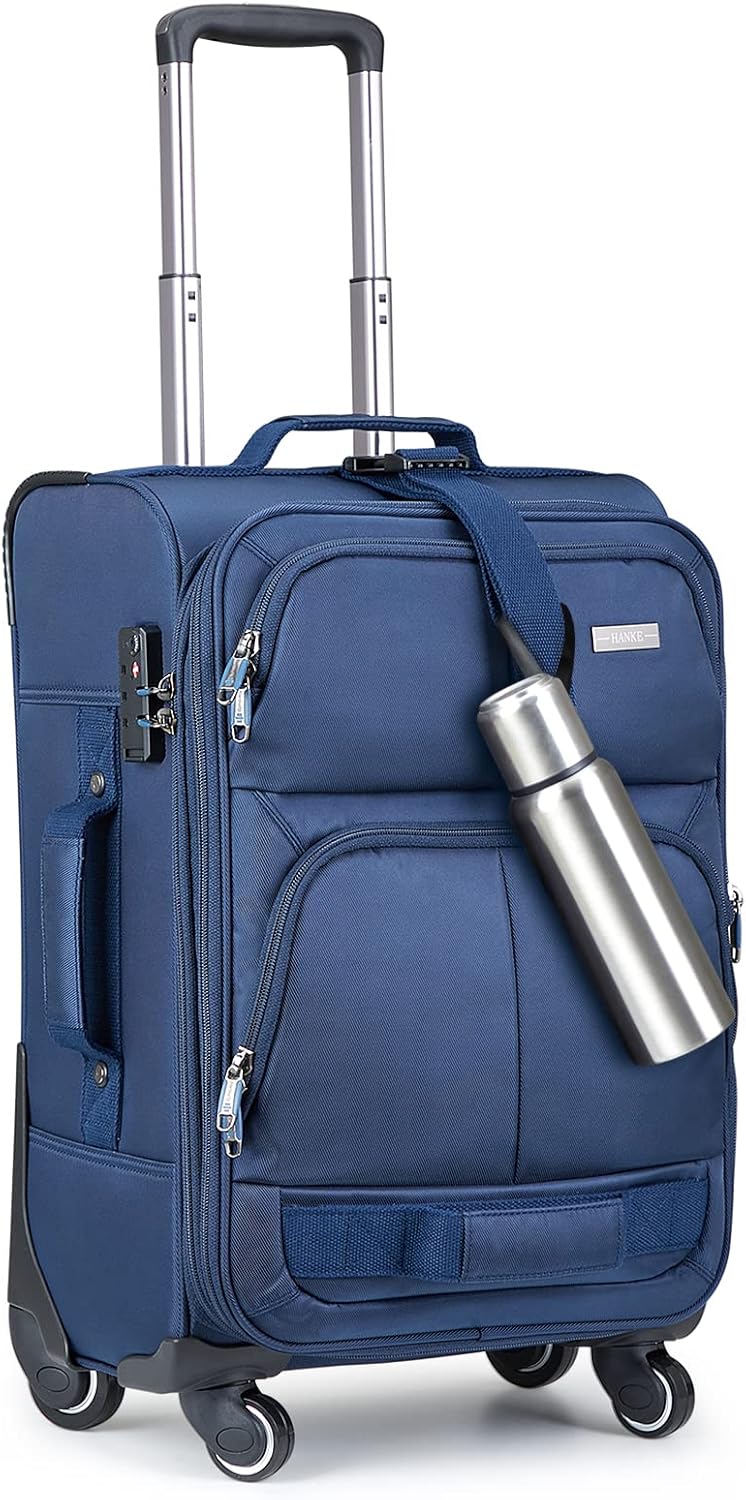 Hanke Multi-function 20 Inch Softside Expandable Luggage Suitcase