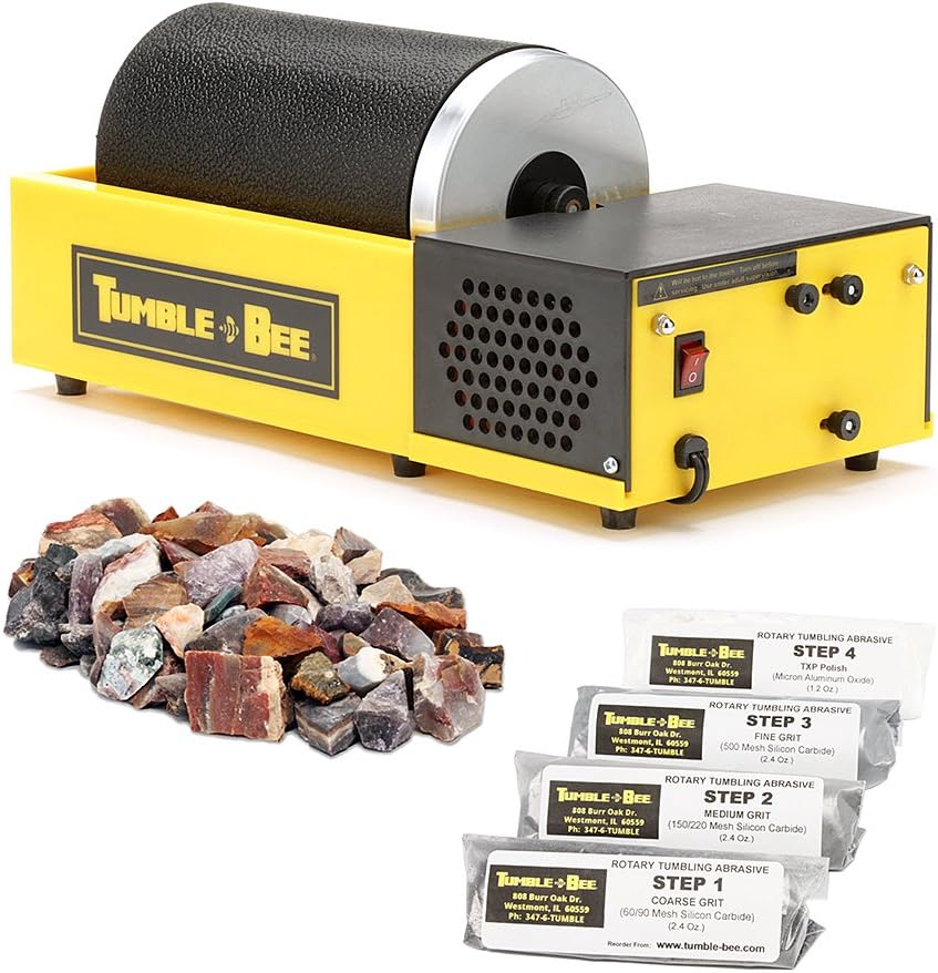 Tumble-Bee Rock Tumbler - Large Polishing Machine for All Ages