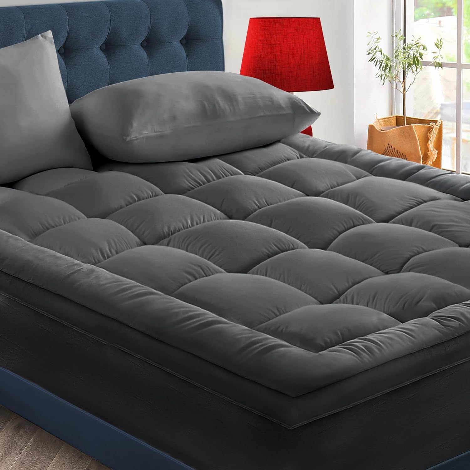 CYMULA King Size Mattress Topper for Ultimate Sleep Comfort