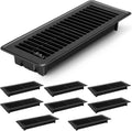 8 PCS Floor Vents 4x12 in Metal Registers - Rust Proof Pack
